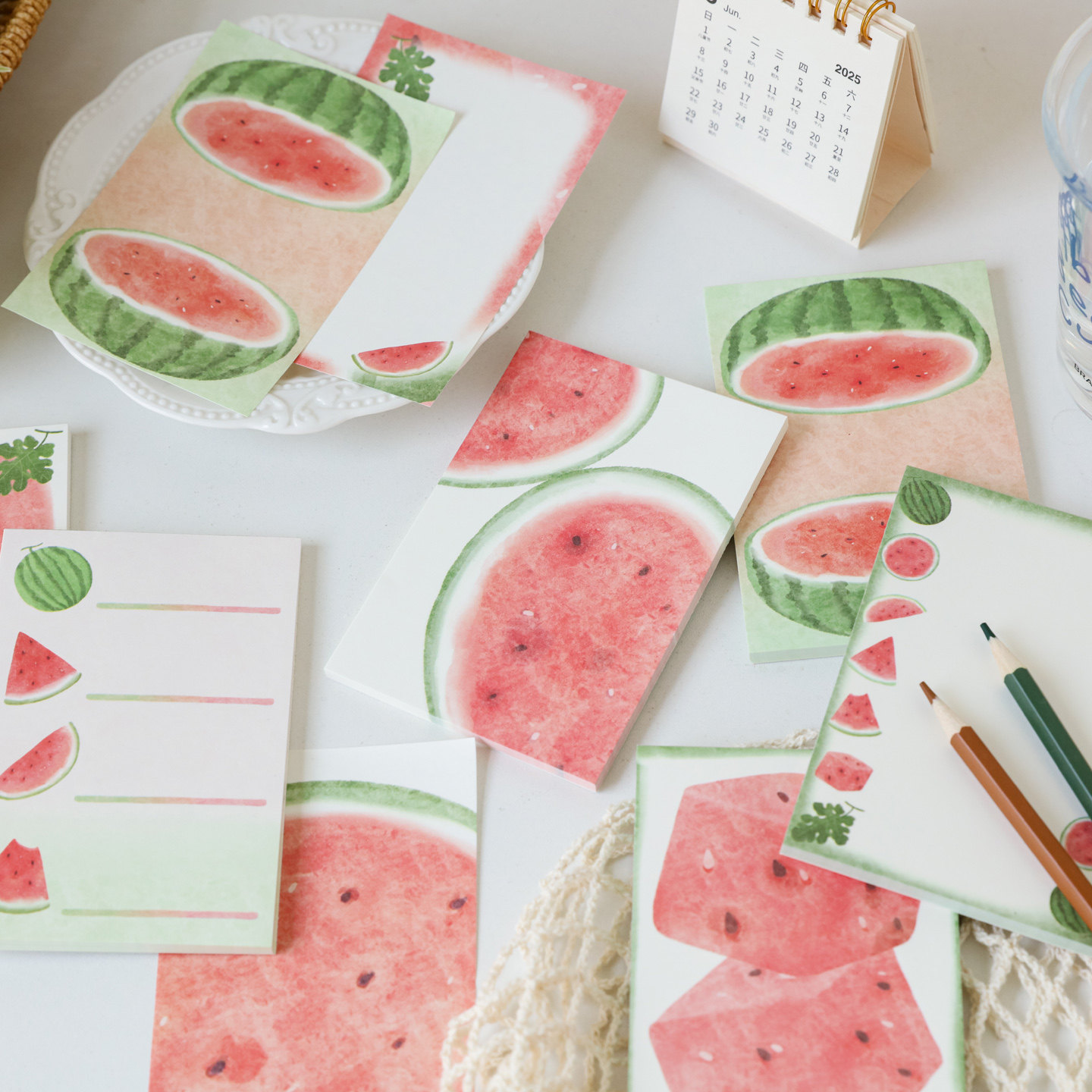 贝祥西瓜甜甜系列八款水果元素便签纸ins风高颜值文艺简约小清新彩色格纹无粘性盐系手帐diy装饰背景素材打底,文具电教/文化用品/商务用品,贴纸/立体贴纸,淘宝优惠券,粉丝福利购,淘宝优惠卷