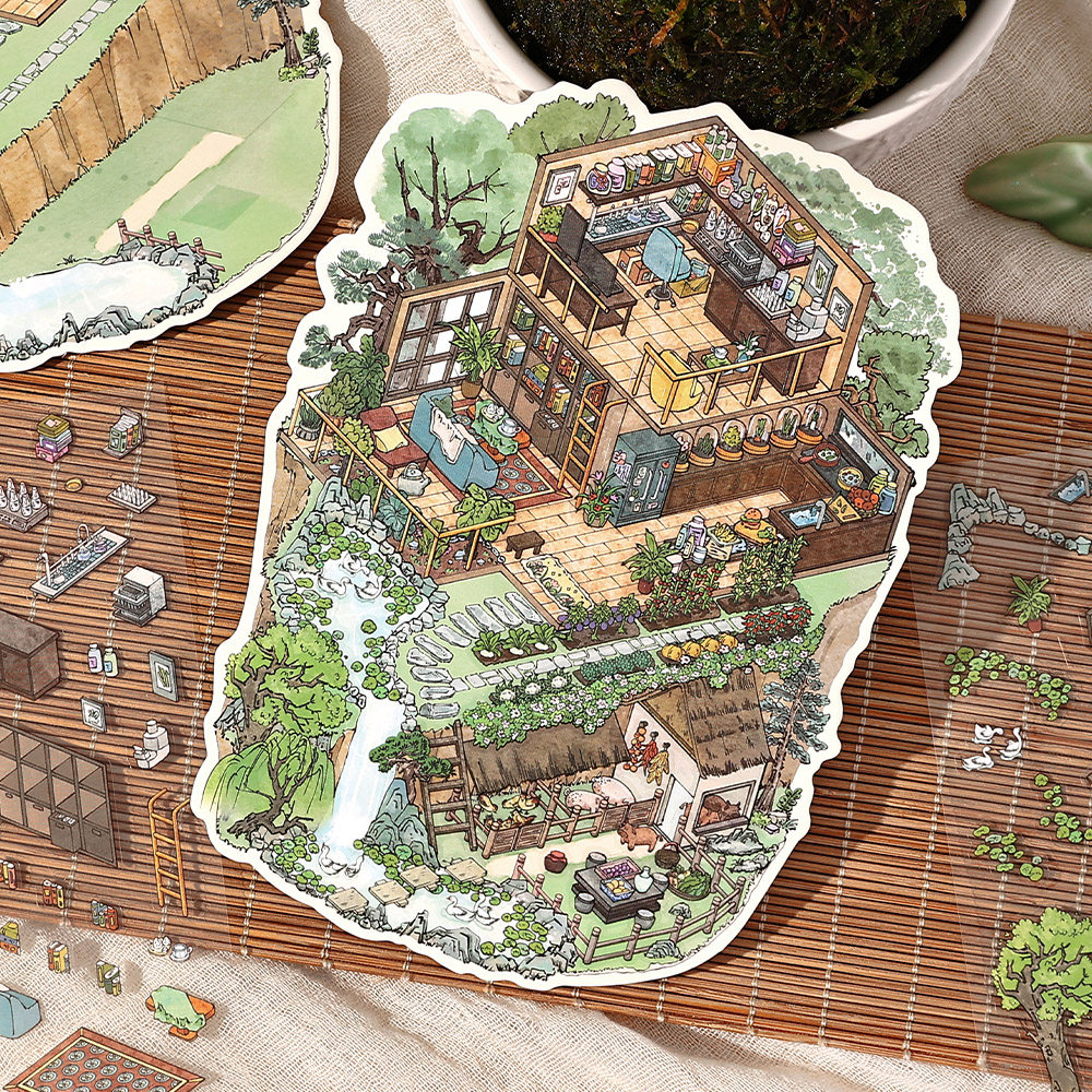 我的小屋第八弹系列2.5D造景贴纸