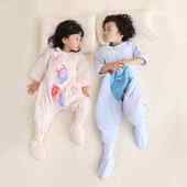 儿童呼吸分腿睡袋秋冬季 恒温睡袋婴儿宝宝睡袋儿童防踢被