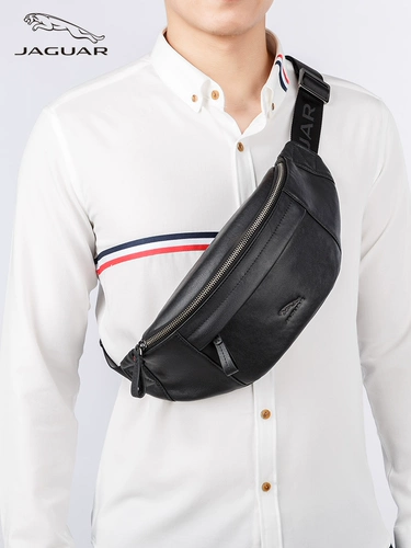 Мужская нагрудная сумка, сумка через плечо, поясная сумка, из натуральной кожи