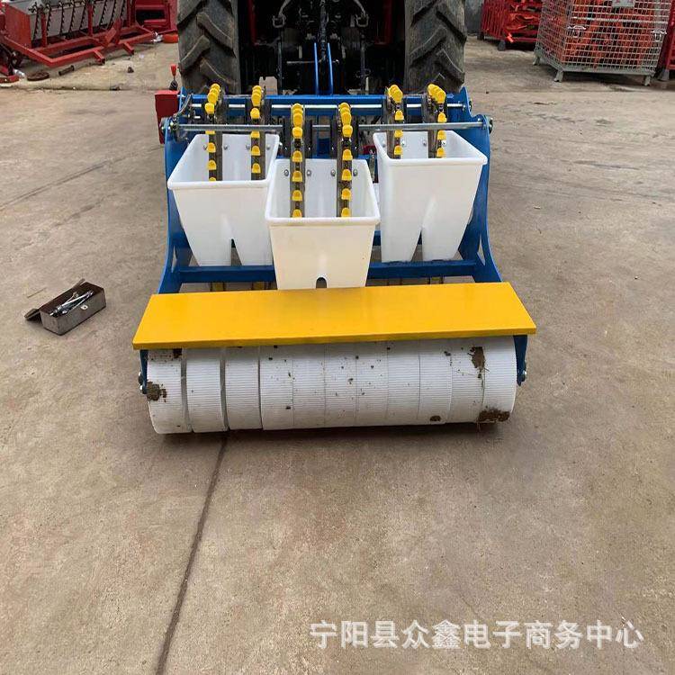 圆盘大蒜播种机手推大蒜精播机2行3行可选河南家用大量现货
