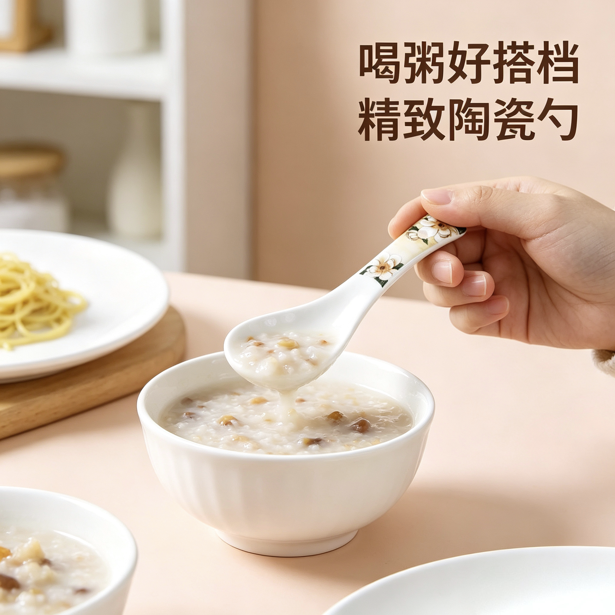 喝粥天然勺子家用深口喝汤勺加厚