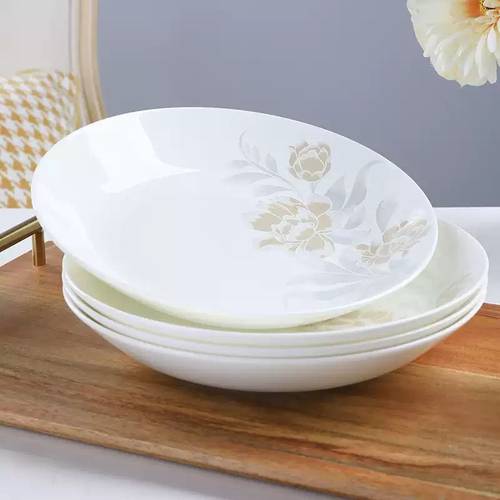 2026新款陶瓷菜盘家用深盘可微波炉陶瓷炒菜盘子圆形汤盘饭盘碟子