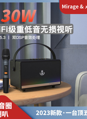BMTL Mirage蓝牙音箱复古家庭K歌乐器音响直播广场舞家用蓝牙音响