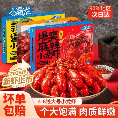 小霸龙麻辣蒜香小龙虾熟食宵夜