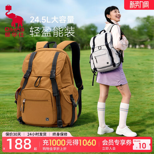 爱华仕旅游轻便双肩包