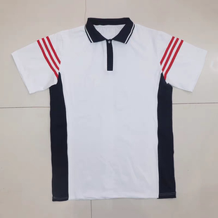 来图定制河南息县第一高级中学同款 夏季 校服短袖 polo衫