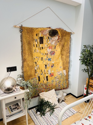吻装饰挂毯古斯塔夫·克林姆特