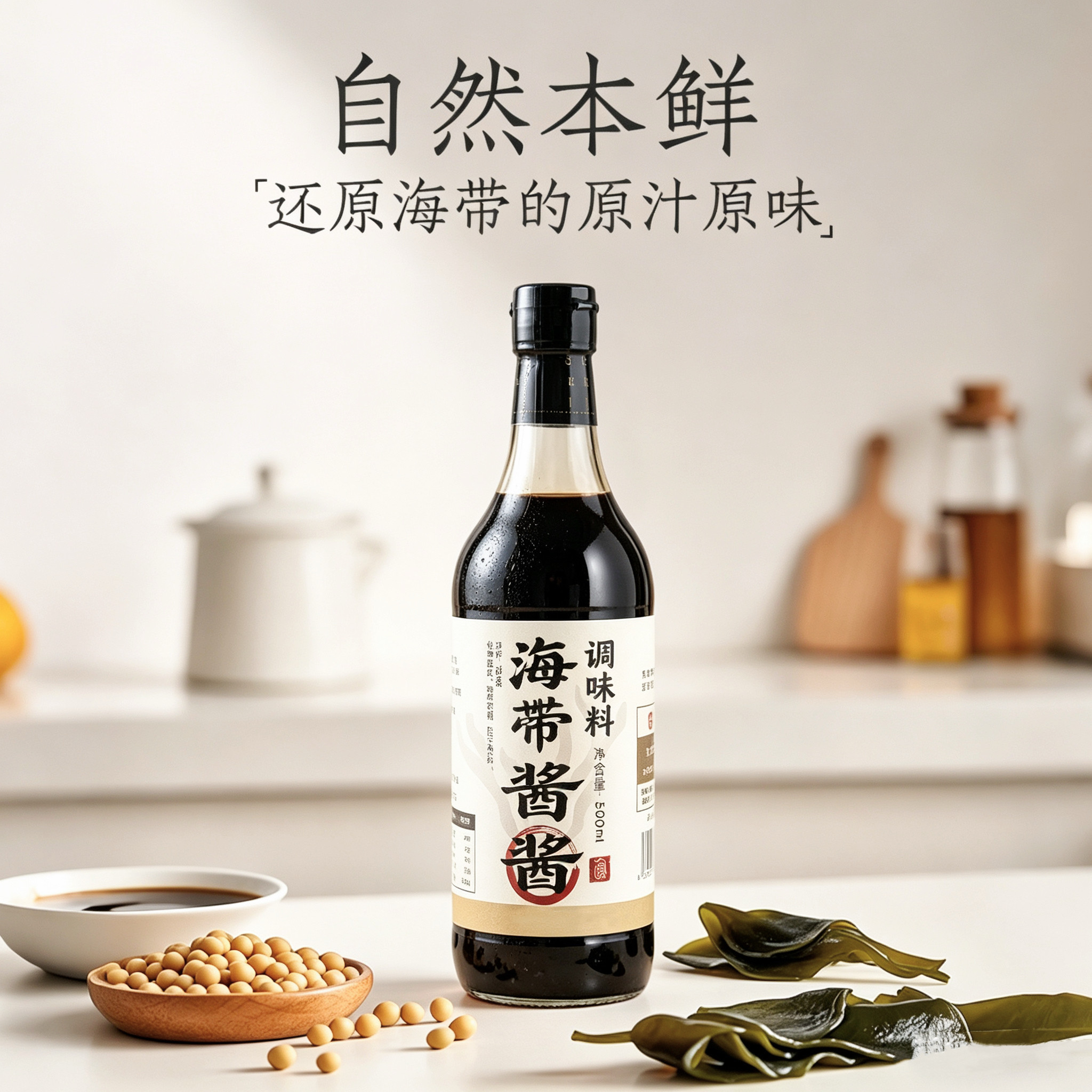 石一昆味海带酱酱调味料500ml炒菜凉拌自然鲜 酱调料汁