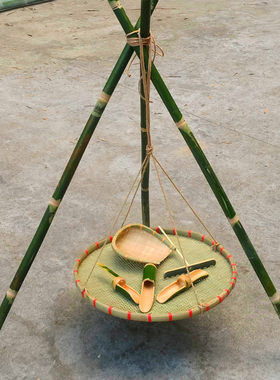 玩沙池diy工具竹漏斗沙漏竹筛子