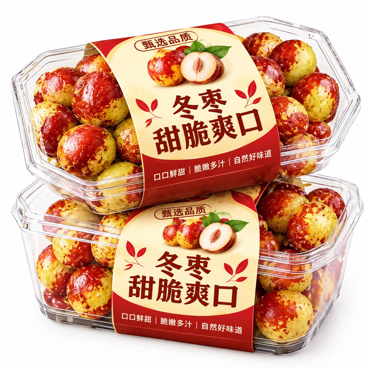 陕西大荔冬枣当季鲜枣新鲜水果青红脆枣现货精品孕妇枣子特级大果