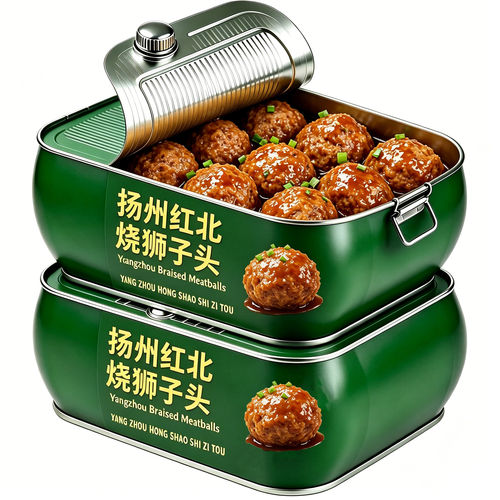 红烧狮子头扬州特产子熟食纯肉