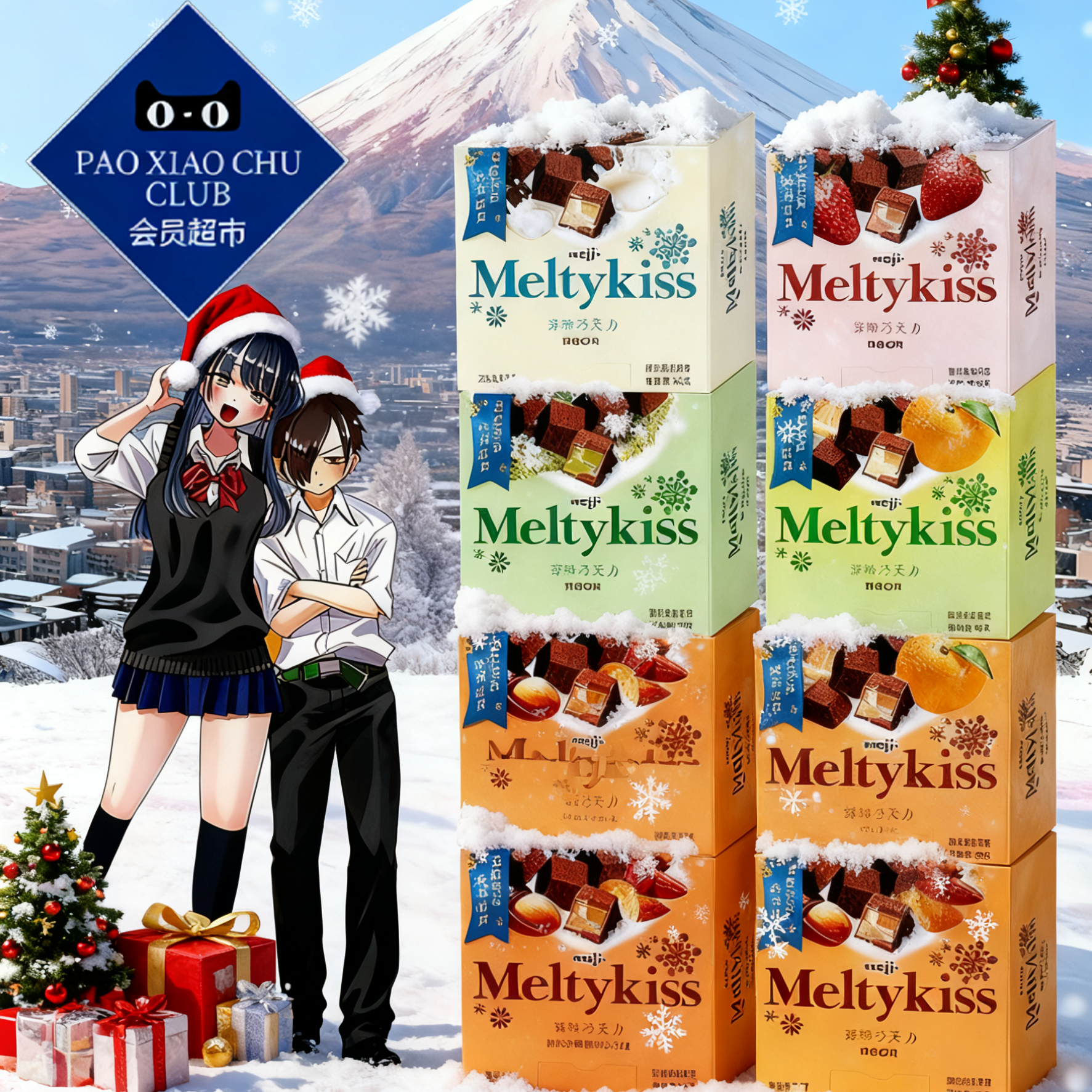 meiji明治雪吻巧克力正品日版官方旗舰店冬日限定礼盒送男女朋友