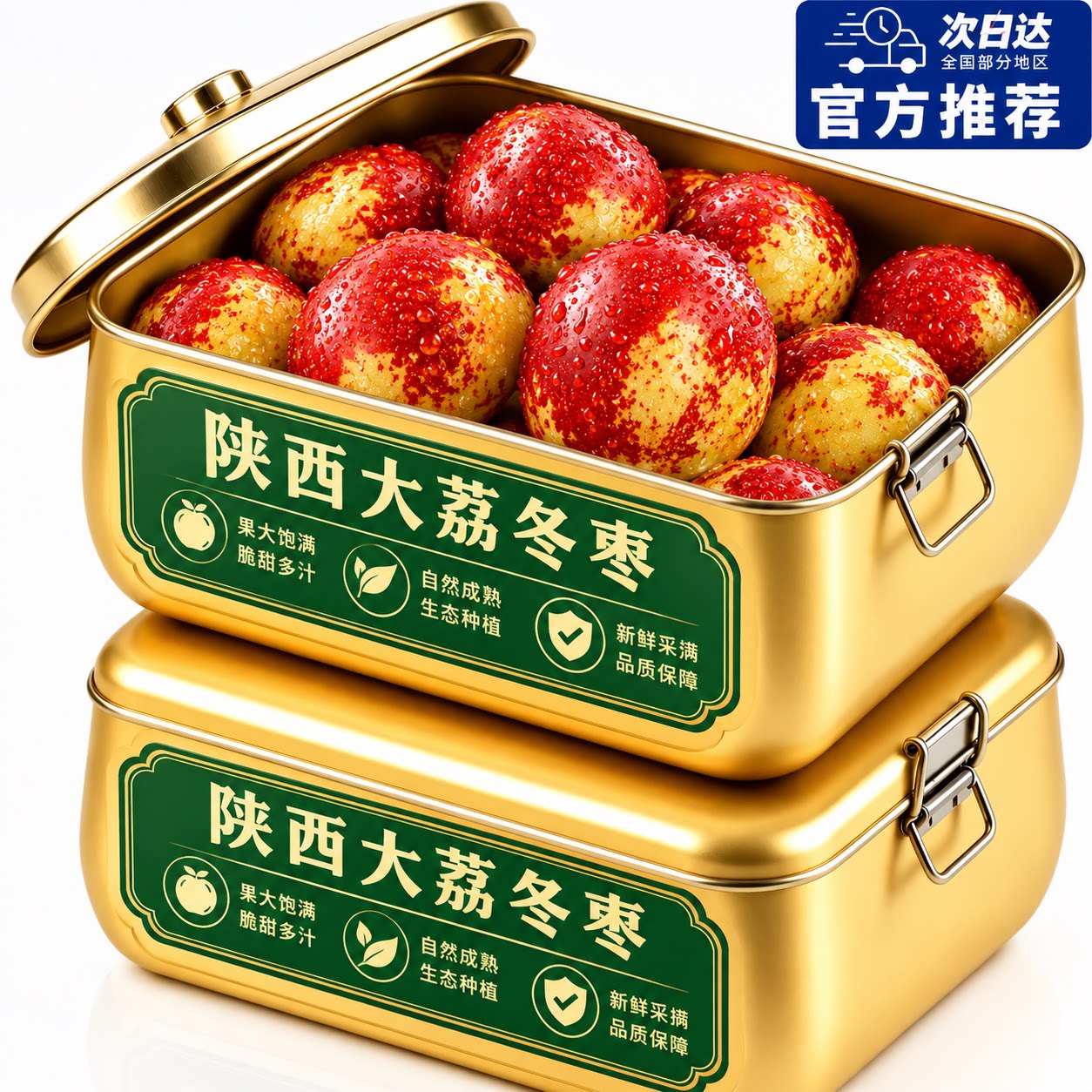 陕西大荔冬枣当季鲜枣新鲜水果青红脆枣现货精品孕妇枣子特级大果