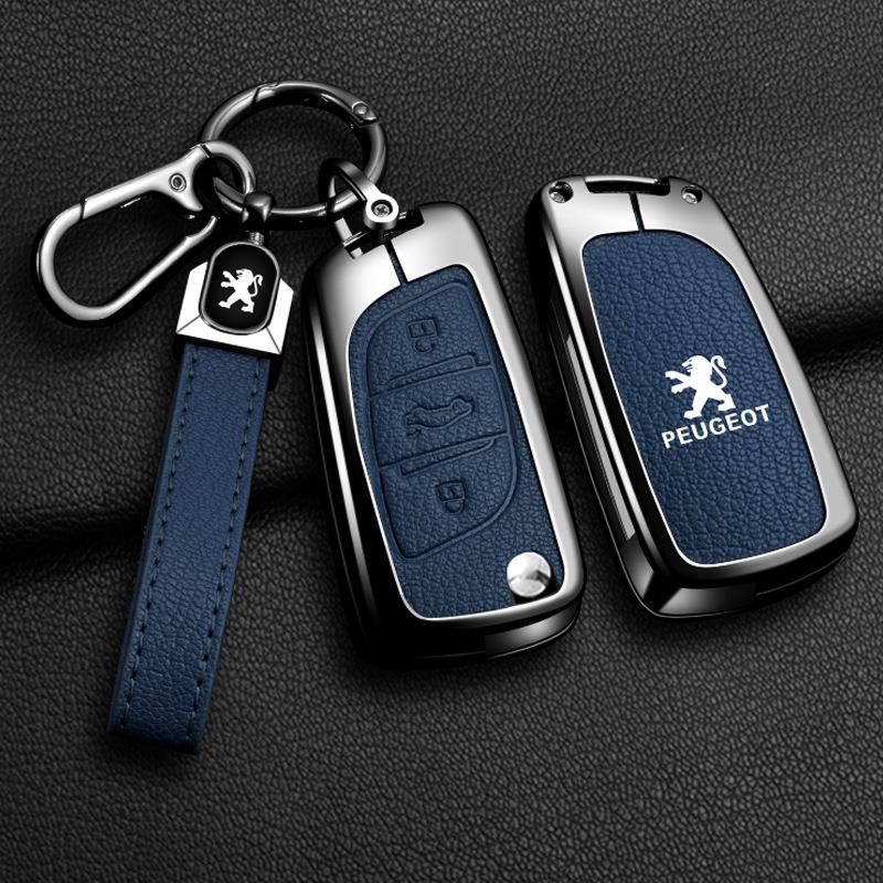 适用新款东风标致408钥匙套308新508车钥匙包4008个性男女改装套