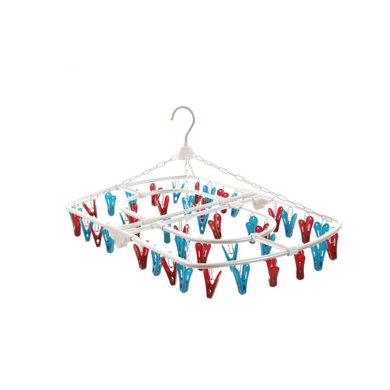 夹夹子晾衣架架衣架夹子多袜衣架晒衣可折叠铝合金不锈钢多功能