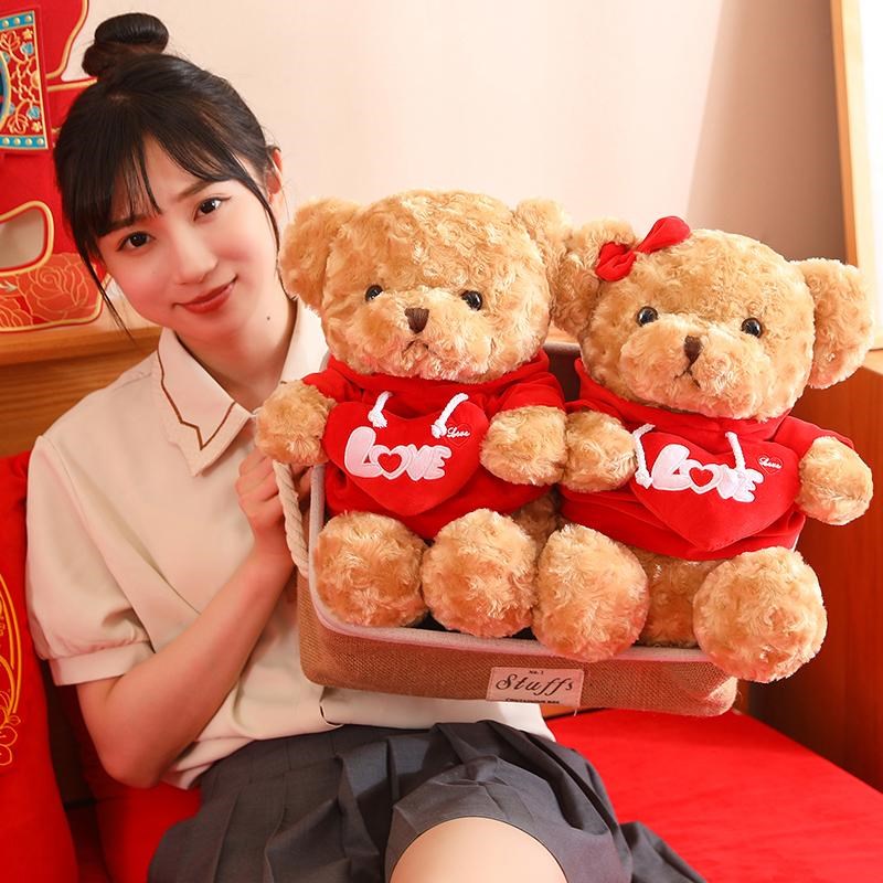 压床娃娃一对结婚新款高档礼物陪嫁新婚公仔婚庆摆件婚房喜娃玩偶