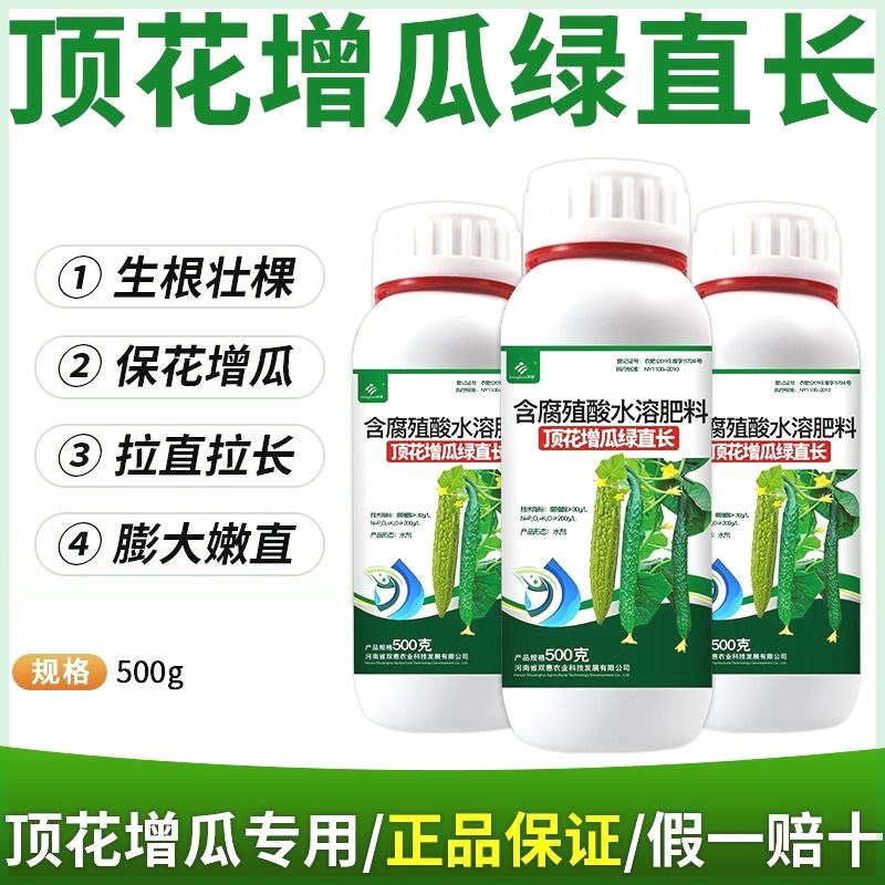 黄瓜拉直拉长素增瓜灵顶花增瓜绿直长增产苦瓜丝瓜冬瓜黄瓜专用肥