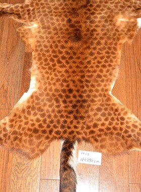 仿豹纹真毛皮褥子H-13沙发垫汽车坐垫飘窗垫椅垫酒店样板间挂毯