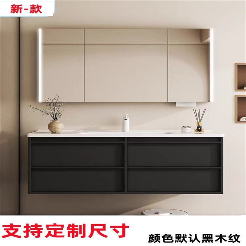 一体陶瓷浴室柜78厘米88公分98/108/118公分洗脸洗手脸盆卫浴组合