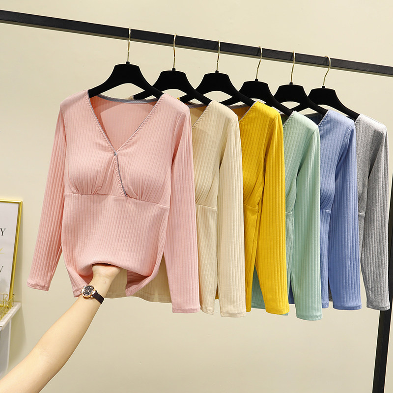 螺纹V领喂奶产后哺乳衣纯棉孕产C妇家居服长袖月子服春秋款带胸垫,孕妇装/孕产妇用品/营养,家居服套装,淘宝优惠券,粉丝福利购,淘宝优惠卷