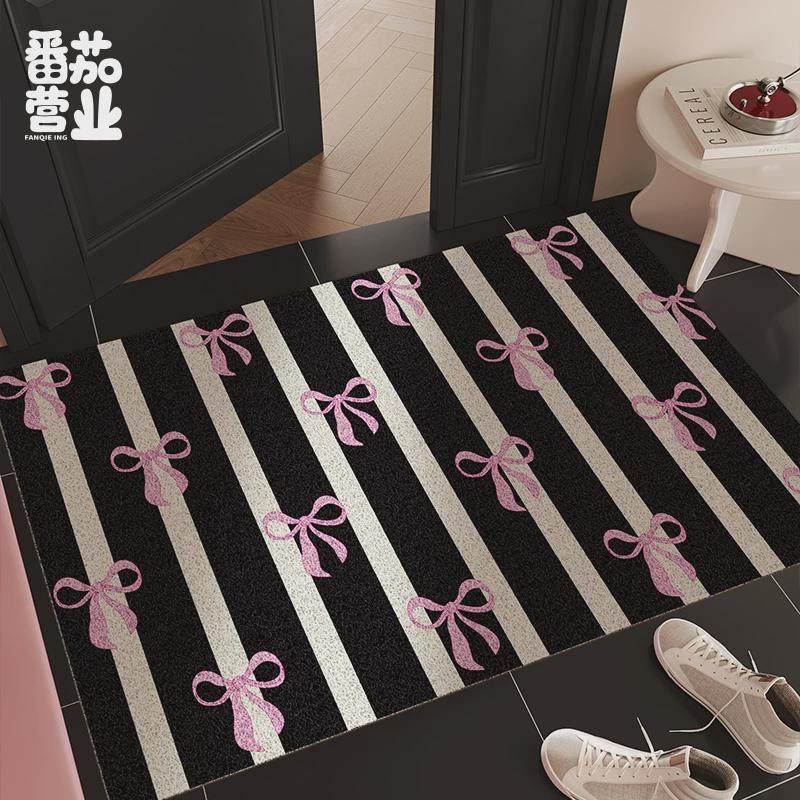 可爱丝圈入户门垫k家用耐脏耐磨猫砂盆垫子进门蹭脚除尘地垫玄关,居家布艺,入户地垫,淘宝优惠券,粉丝福利购,淘宝优惠卷