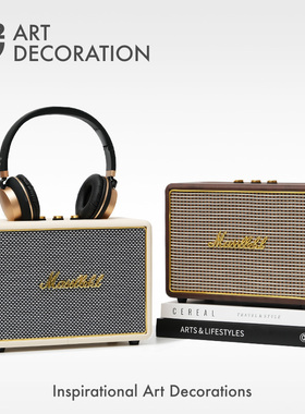 时尚复古造型音箱音响收音拍摄道具样板间书房装饰柜软装饰品摆件