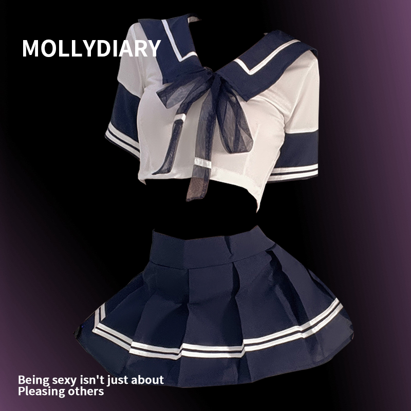 MOLI学生制服套装纯欲cosplay性感日本学院风jk床水手服qqny女