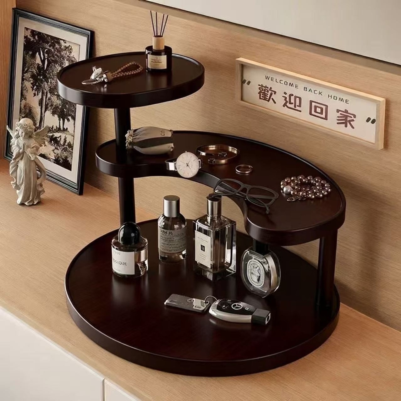 桌面摆件架玄关置物架入户钥匙收纳架桌上托盘装饰眼镜手表摆放架,饰品/流行首饰/时尚饰品新,首饰展示架,淘宝优惠券,粉丝福利购,淘宝优惠卷