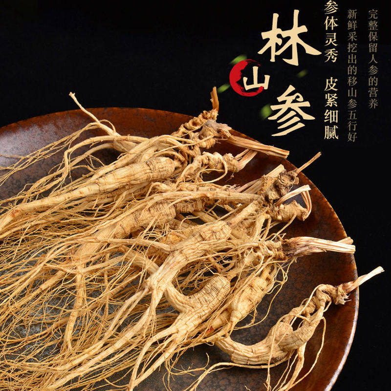 【林下山参】长白山林下参足年老参非园子参足干山参泡酒煲汤材料