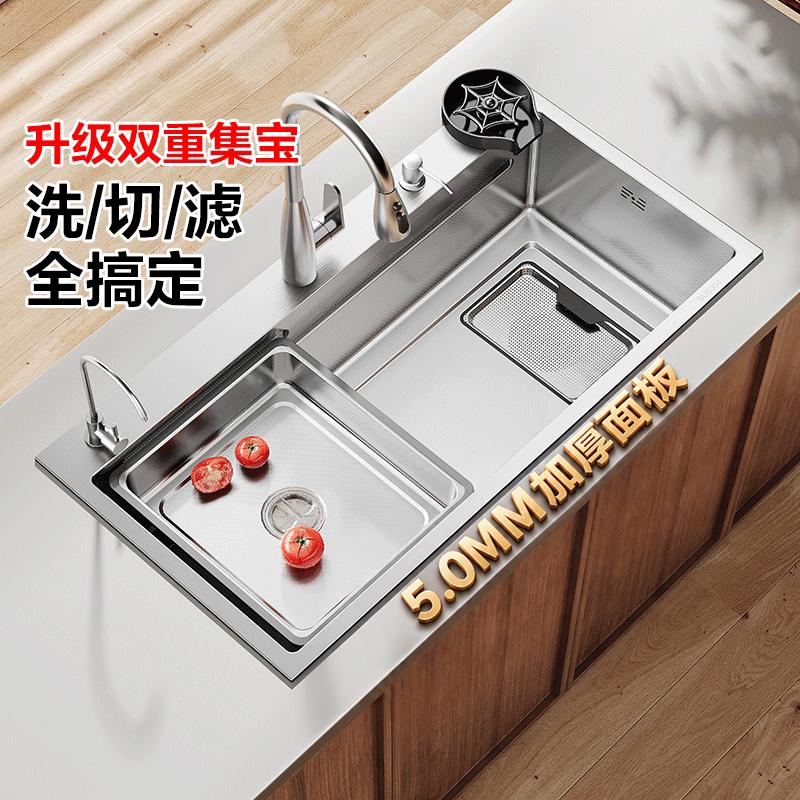 四季沐歌SUS304加厚面板大单槽