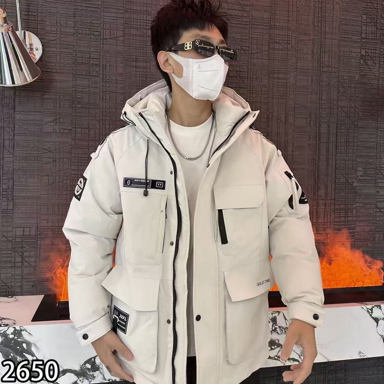 秋冬男款时尚百搭工装棉服