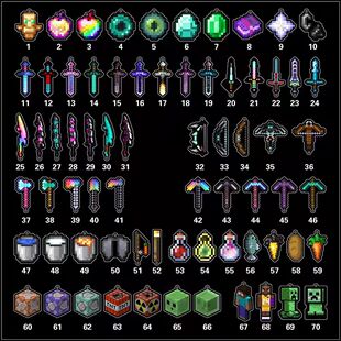 全套70款mc我的世界挂件全套烦人村民武器战神之刃周边钥匙扣