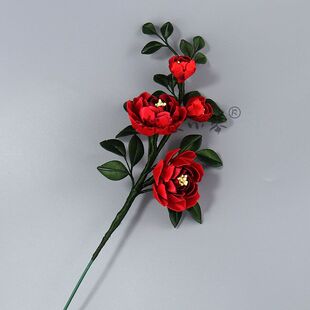 缠花材料包diy非遗缠花手工玫瑰花材料包邻家小琴插花家居饰品装