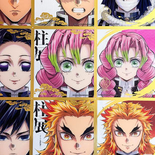 日谷散货二创柱展透明色纸无一郎义勇实弥杏寿郎蝴蝶忍天