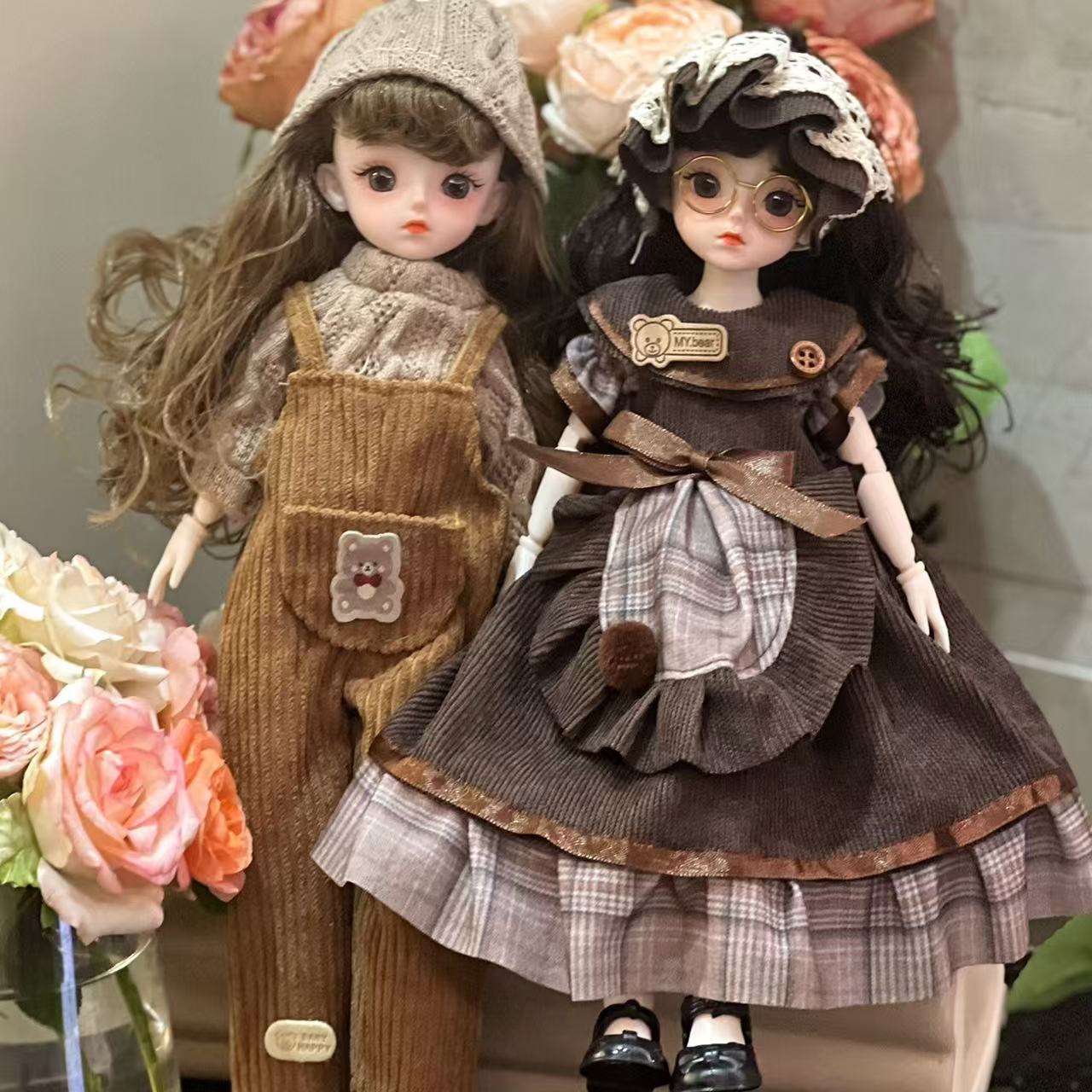 BJD洋娃娃6分娃衣30厘米换装公主套装衣服玩具女孩全套网红公仔