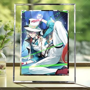 欢迎来到梦乐园弗兰克二次元摆件水晶玻璃相框桌面立式摆台
