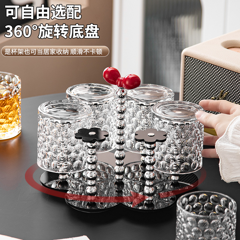 轻奢高档玻璃杯杯架套装