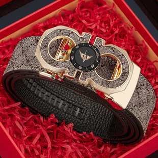 保罗男士皮带真皮高档牛皮腰带2025新款年轻人百搭商务潮流裤带