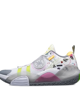 李宁 韦德之道  回弹 篮球鞋 白色/柠檬绿 ABPS019-3湖北48仓