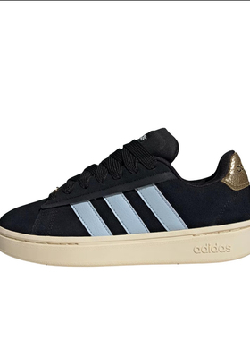 adidas GRAND COURT ALPHA 00S 女款 黑色女士休闲板鞋JH8671 赛