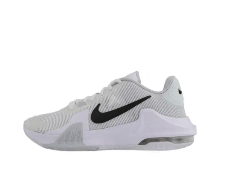Nike Air Max Impact 4 低帮 篮球鞋 男款 白黑dm1124-100韩仓