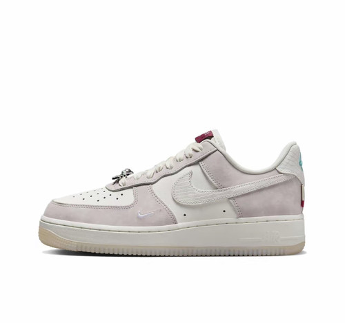 耐克Nike Air Force 1 米粉空军一号男女低帮板鞋FZ5066-111 周