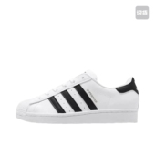 adidas白黑金标贝壳头男女低帮复古板鞋 EG4958博隆