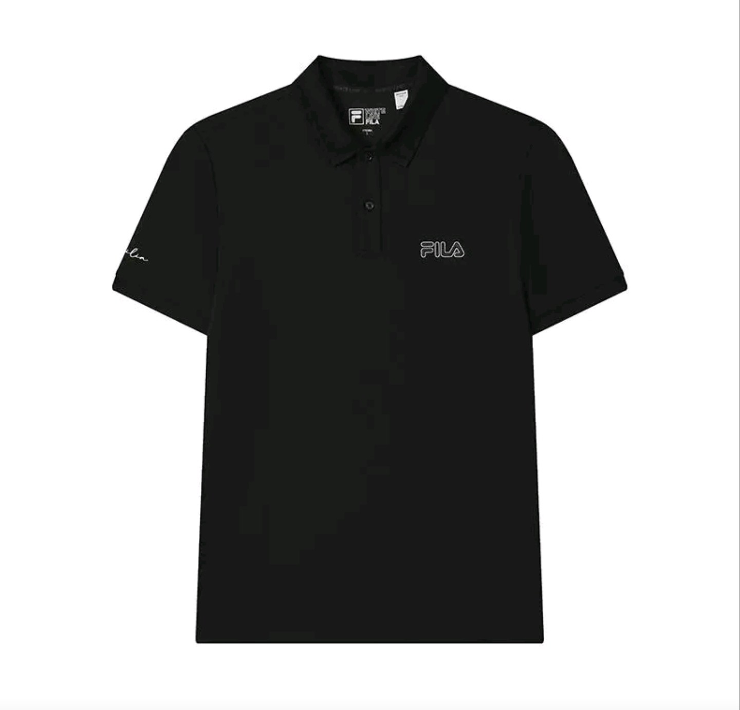 FILA/斐乐 2025SS 纯色透气LOGO刺绣短袖Polo衫-石家庄仓