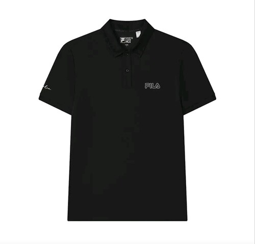 FILA/斐乐 2025SS 纯色透气LOGO刺绣短袖Polo衫-石家庄仓