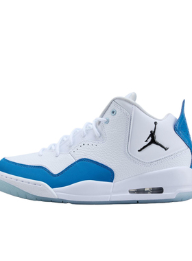 耐克 Jordan Courtside 23 百搭舒适 中帮 篮球鞋 男款 白蓝色 赛