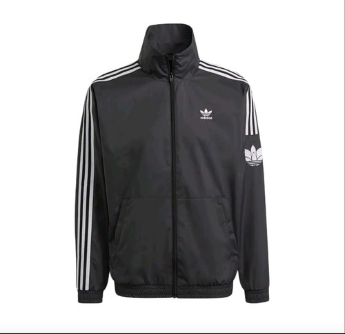 adidas 阿迪三条纹梭织工装运动拉链夹克外套 男女同款-石家庄仓