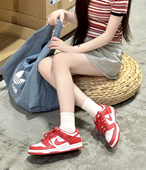 FB9109 耐克Nike 119乔治 Low大学红白红低帮滑板鞋 女款 Dunk