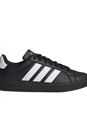 adidas STREETTALK 休闲舒适贴合 板鞋男女同款 黑色JP8276鞋乔治